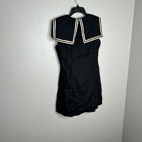 Dôen Monroe Linen Black Mini Dress - Picture 6 of 7